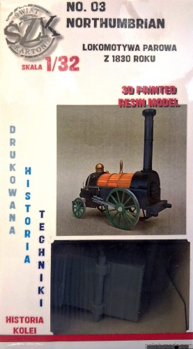 Northumbrian Lokomotywa parowa z 1830r - No. 03 - 1/32