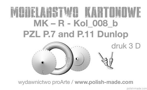 MK-R-kol_008_b - PZL P.7/11 Dunlop - koła - druk 3D - 1/33