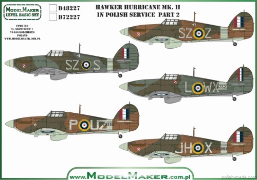 D48227 Hawker Hurricane Mk.II/IV w Polskiej Służbie cz. 2