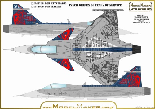 D72244 Czech Gripen 20 Years of Service