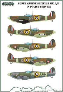 MD32074 Supermarine Spitfire Mk.I/II w polskiej służbie.