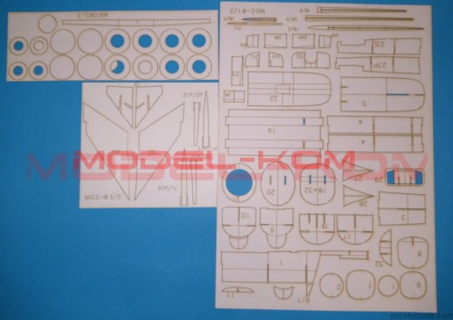 Mig E8 - zestaw laserów - 1/25
