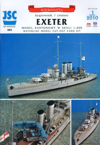 JSC-403 - EXETER '39 krążownik - wyd 2 - 1/400