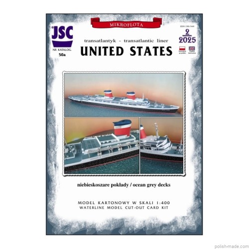 JSC-050a - szary pokład - UNITED STATES transatlantyk - 1/400