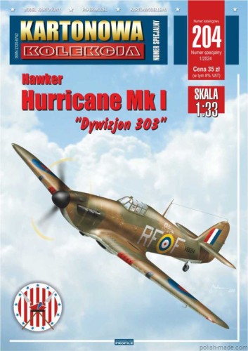 KK204 Hurricane Mk I 'Dywizjon 303' - 1/33