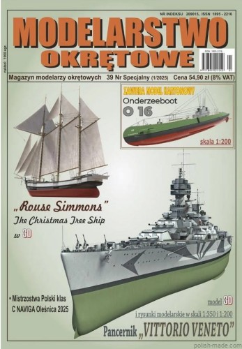 MO-S.39 1/2025 - holenderski ok.podwodny O 16 - 1/200