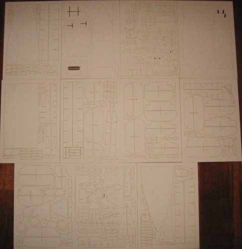 FM-07 ' HMS 'MALAYA'  wręgi wycinane laserowo - 1/200