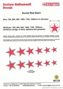 48129 Sowieckie gwiazdy czerwone - 1/48