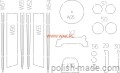 Messerschmitt Bf-109E - szkielet laser - 1/33