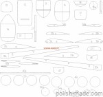 Morane-Saulier 406C1 - szkielet laser - 1/33