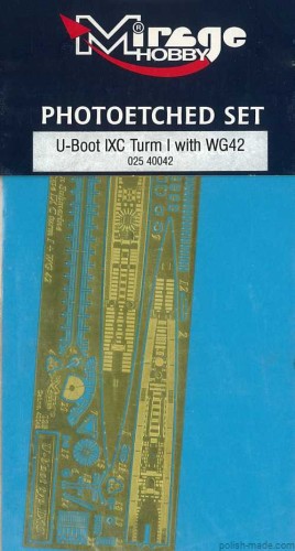 1/400 U-Boot IXC Turm I with WG42 - blacha fototrawiona