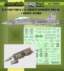 Z48005 F/A-18D VMFA-121 Green Knights- 1/48