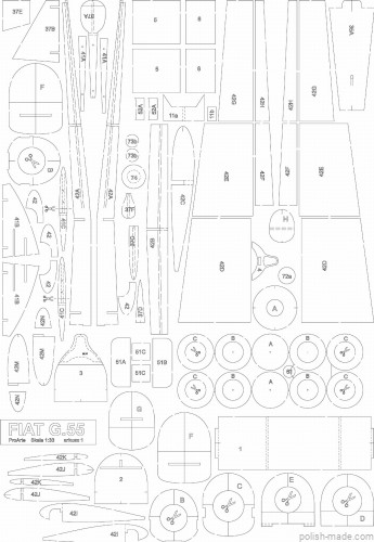 MK-L-06 - Fiat G.55 wręgi - 1/33