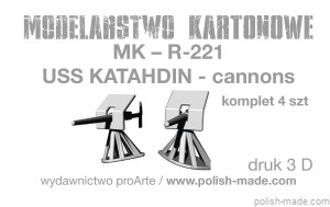 MK-R-221 - USS KATAHDIN 1893 - uzbrojenie - druk 3D - 1/200