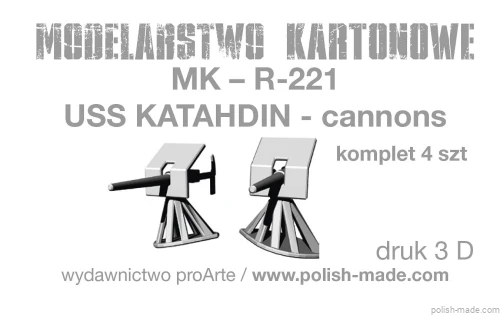 MK-R-221 - USS KATAHDIN 1893 - uzbrojenie - druk 3D - 1/200