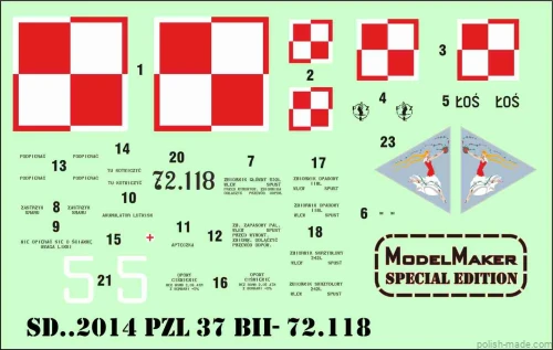 SD722014 - PZL 37 BII-72.118