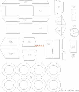 Nr 264 - Daimler Dingo - szkielet laser - 1/25