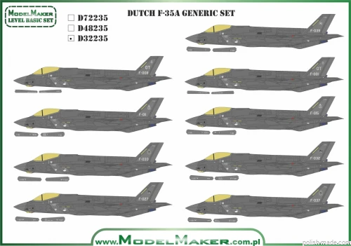 D32235 - DUTCH F-35A - generic set