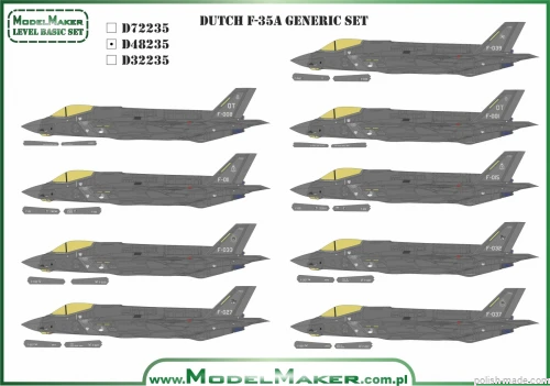 D48235 - DUTCH F-35A - generic set
