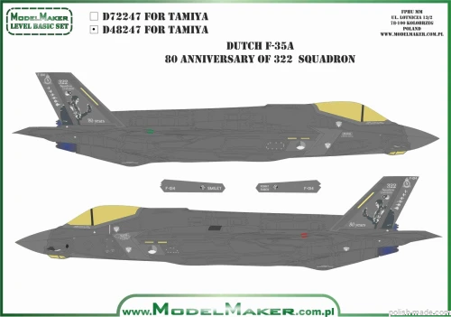 D72247 Dutch F-35A 80 Anniv of 322 Squadron