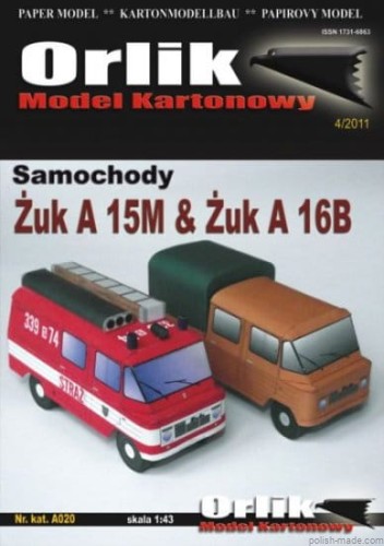 ŻUK A 15M Straż / ŻUK A 16B - A020 - 1/43