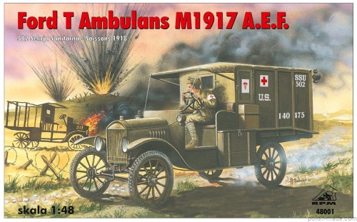 FORD T M1917 A.E.F. ambulans - 1/48