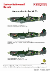 48034 Spitfire Mk.IXc - pol. dywizjony 42-43