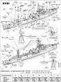 ORP WICHER wz.35 niszczyciel - 1/400