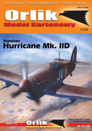 Hawker HURRICANE Mk.IID - 047' - 1/33
