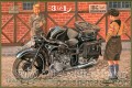 BMW R12 z koszem w. cywilna - 1/35