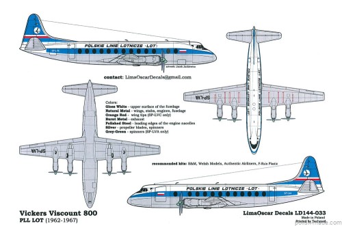 LD144-33 Vickers Viscount 800 - PLL LOT
