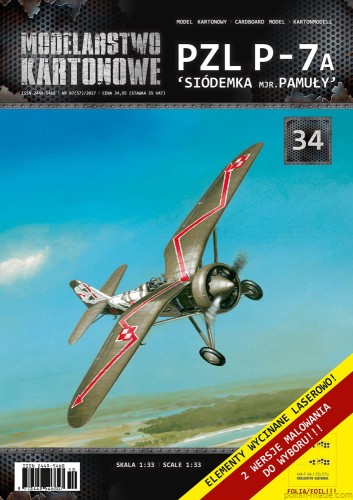 MK-034 - PZL P.7a '7 mjr. Pamuły' - 1/33