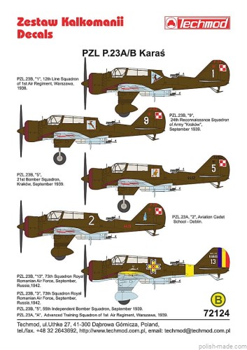 72124  PZL P.23A/B KARAŚ