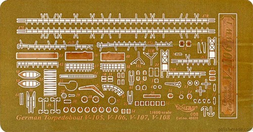 1/400 torpedowiec V106 - blacha fototrawiona*