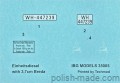 EINHEITSDIESEL BREDA 37 mm AA Gun - 1/35