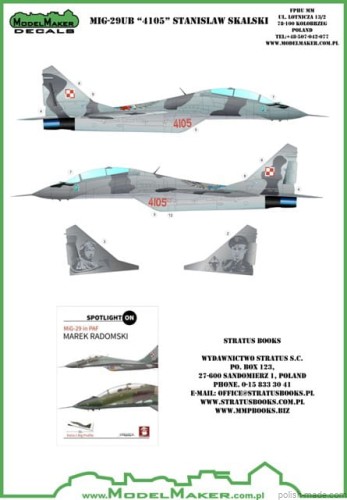 D72055 MiG-29UB '4105' - Stanislaw Skalski