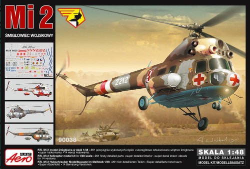 Mi 2 śmigłowiec wojsk. - 90038' - 1/48
