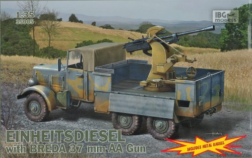 EINHEITSDIESEL BREDA 37 mm AA Gun - 1/35