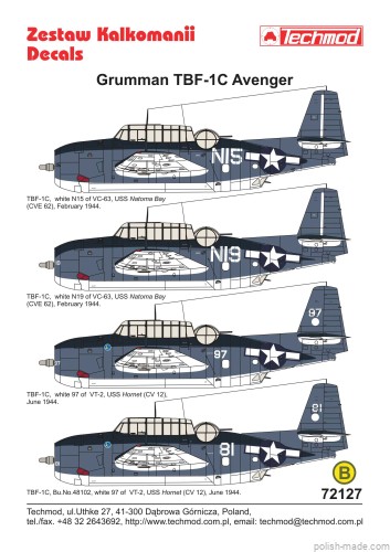 72127  Grumman TBF-1C Avenger - 1944