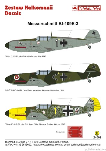 24009 Messerschmitt Bf 109E-3