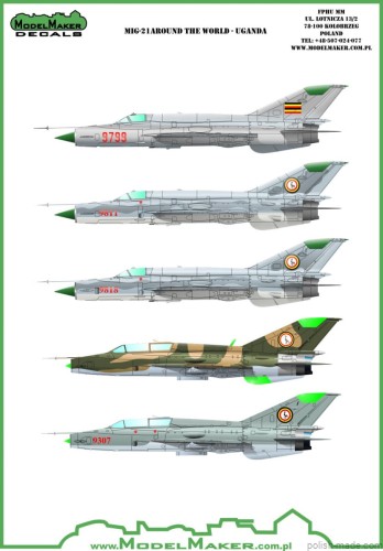 D48085 MIG-21 AROUND THE WORLD - UGANDA