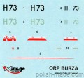 ORP BURZA wz.44 niszczyciel - 1/400