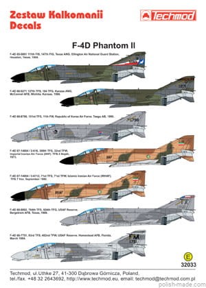 32033 F-4DPhantom II USA / KOREA PŁD / IRAN