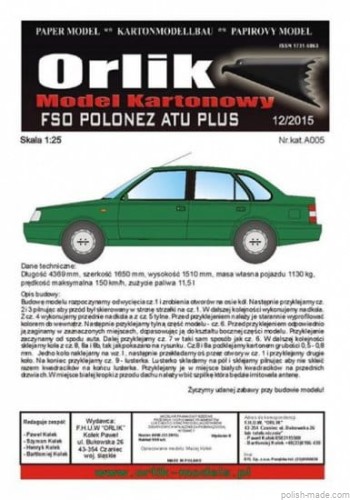 FSO POLONEZ ATU PLUS - A005 - 1/25