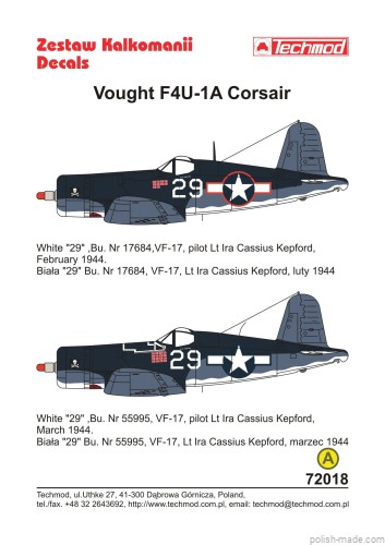 72018 Vought F4U-1A Corsair - por. Kepford