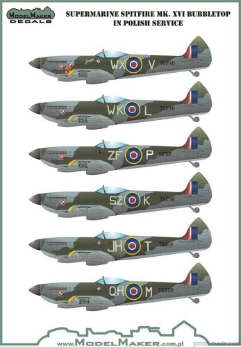 D48066 Spitfire Mk.XVI Bubbletop in polish service