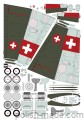 MK-1009 - Bf-109 E-3 'Swiss Shark' + wręgi + elementy - 1/33