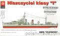 niszczyciel brytyjski klasy I - 1/500 model plastikowy