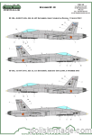 D72089 SPANISH EF-18 MARKINGS + STENCILS