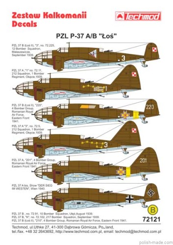 72121 PZL-37A/B Łoś